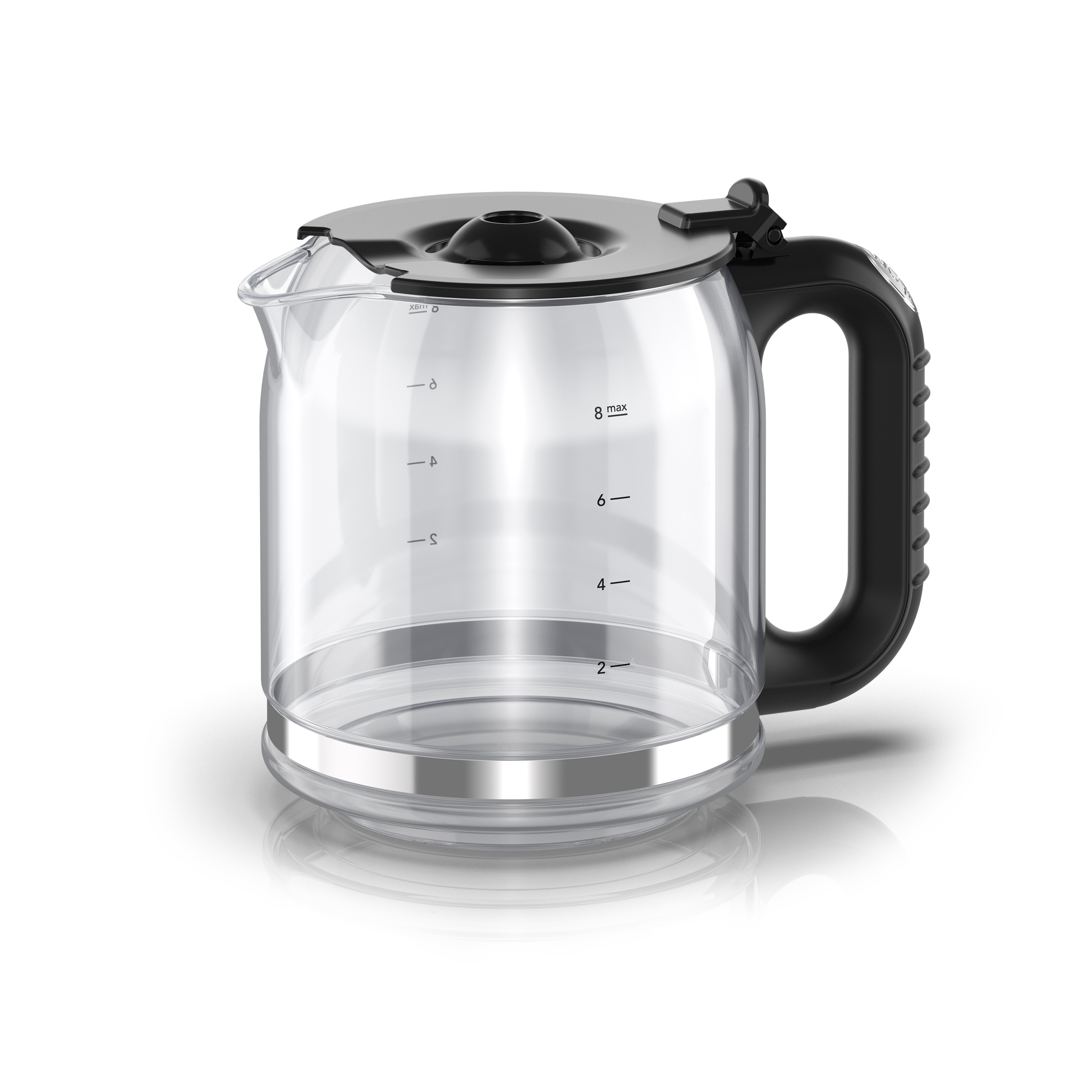Retro Style 8 Cup Coffeemaker Black Stainless Steel